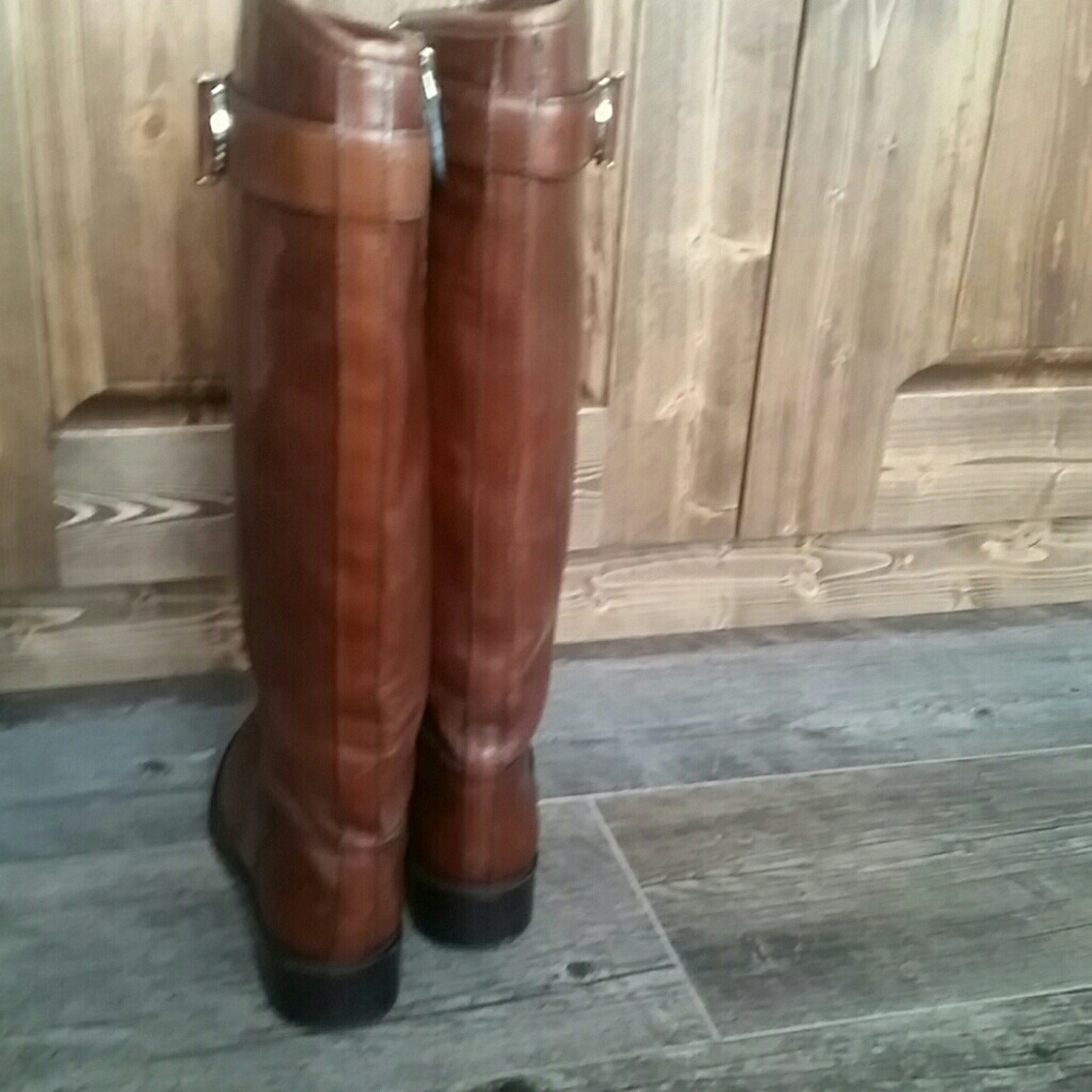 Tory Burch leather  riding  boots - Picture 5 of 8